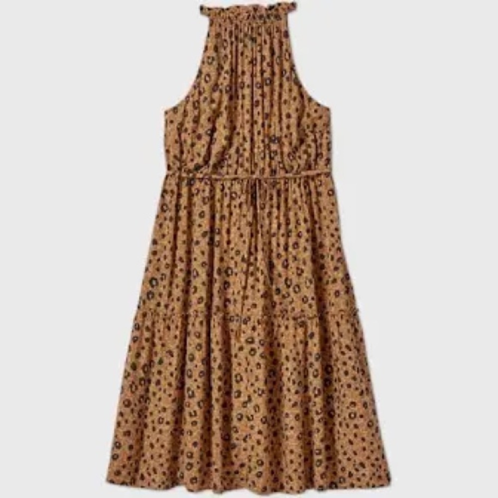Ava & Viv leopard print tiered dress